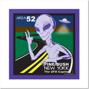 AREA 52 PINE BUSH NY Posters and Art